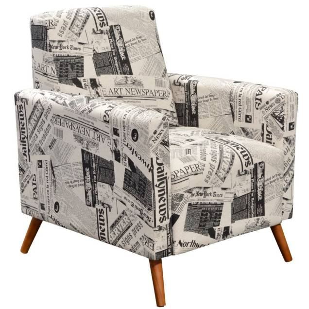Poltrona Lyz Jornal (67 x 76 x 87 cm), com estrutura de pínus e eucalipto e acabamento de poliuretano.<a href="https://www.lymdecor.com.br/moveis-e-decoracao/sala-de-estar/poltronas-decorativas/poltrona-decorativa-para-sala-de-estar-pes-palito-liz-jornal-lym-decor" target="_blank" rel="noopener"> Lym Decor</a>, R$ 339,90 Poltrona Lyz Jornal (67 x 76 x 87 cm), com estrutura de pínus e eucalipto e acabamento de poliuretano.<a href="https://www.lymdecor.com.br/moveis-e-decoracao/sala-de-estar/poltronas-decorativas/poltrona-decorativa-para-sala-de-estar-pes-palito-liz-jornal-lym-decor" target="_blank" rel="noopener"> Lym Decor</a>, R$ 339,90