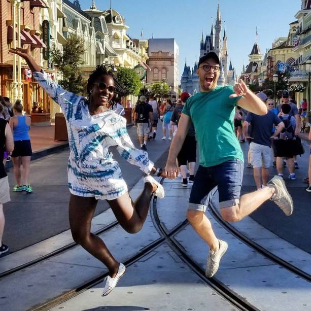 A atriz Lupita Nyong'o em clique fun na Disney, nos Estados Unidos.