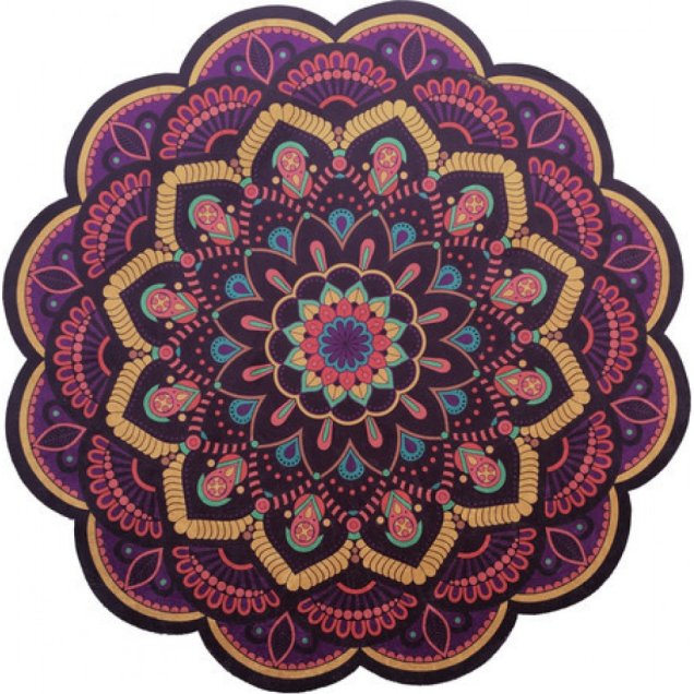 Tapete Mandala Floral 05, 1,40 m de diâmetro. <a href="https://www.tapetesmandala.com/product/tapete-mandala-floral-05/" target="_blank" rel="noopener">Tapetes Mandala</a>, R$ 349,99