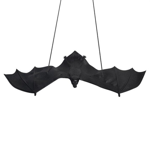 Enfeite Morcego de plástico, com cordão para pendurar. <a href="https://www.magazineluiza.com.br/enfeite-halloween-morcego-de-plastico-brasilflex-festabox/p/7715232/am/fsta/" target="_blank" rel="noopener">Magazine Luiza</a>, R$ 8,90