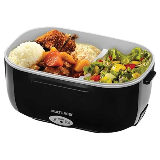 Aquecedor Multilaser, bivolt, de plástico, com dois compartimentos (o de cima é removível para transportar sem a base elétrica). Medidas: <span>24 x 18 x 11 cm. <a href="https://www.americanas.com.br/produto/58068229/aquecedor-alimentos-eletrico-gourmet-bivolt-multilaser-ce071?WT.srch=1&acc=e789ea56094489dffd798f86ff51c7a9&epar=bp_pl_00_go_ep_todas_geral_gmv&gclid=EAIaIQobChMI1NT3n-CE4wIVjIiRCh0Z6AkJEAQYASABEgLbO_D_BwE&i=5ca575d249f937f625c71d78&o=5c9958e16c28a3cb508f6708&opn=YSMESP&sellerId=1698836000174&voltagem=Bivolt" target="_blank" rel="noopener">Americanas.com</a>, R$ 62,95</span>