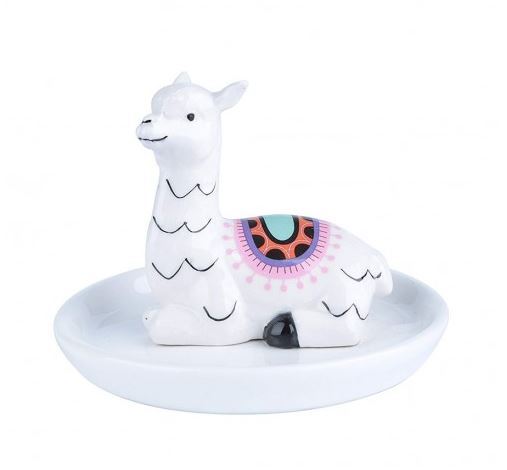 O mini prato de cerâmica com Lhama Trinket branco custa R$ 42,40 na <a href="http://www.pandas.com.br/mini-prato-ceramica-com-lhama-trinket-branco">Pandas.com.br</a>.
