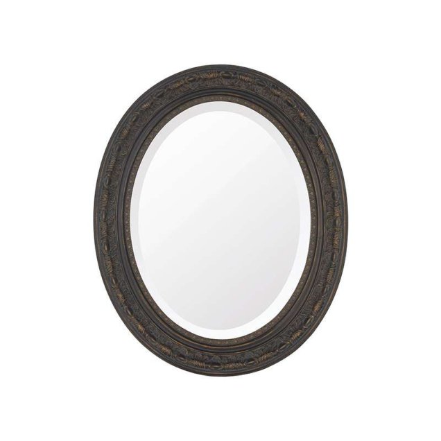Espelho Oval Bisotê Marrom Rustico. <a href="https://www.mobly.com.br/espelho-oval-bisote-marrom-rustico-215742.html">Mobly</a>, R$ 395,90