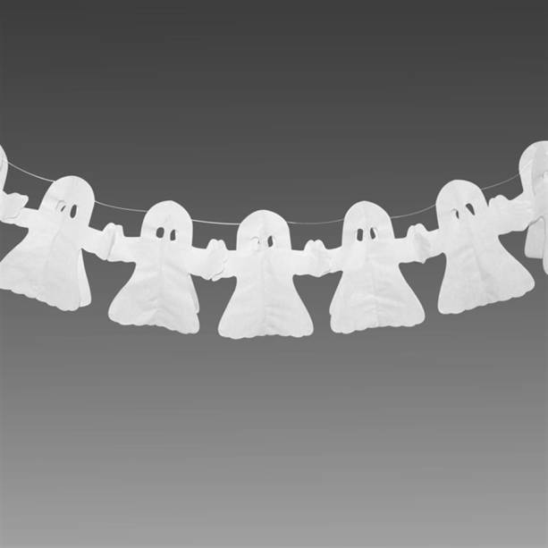 Varal Fantasma, de papel (4,5 metros). <a href="https://www.magazineluiza.com.br/varal-fantasma-halloween-festabox/p/6018963/am/fsta/" target="_blank" rel="noopener">Magazine Luiza</a>, R$ 5,90