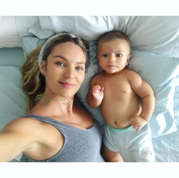 <strong>Anacã</strong>, filho de Candice Swanepoel e Hermann Nicoli