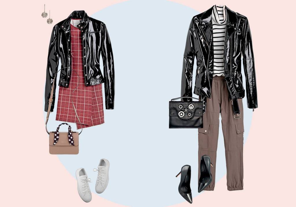 2 looks com jaqueta de vinil para deixar o inverno mais estiloso