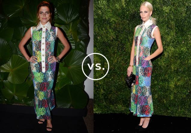 <strong>Mariana Goldfarb</strong> e <strong>Poppy Delevingne</strong> vestem <strong>Chanel</strong>. O coque propositalmente bagunçado deixou o visual da modelo brasileira mais despojado. Já a britânica preferiu uma produção mais sofisticada com penteado polido e maxibrincos de pedras. <strong>Mariana Goldfarb</strong> e <strong>Poppy Delevingne</strong> vestem <strong>Chanel</strong>. O coque propositalmente bagunçado deixou o visual da modelo brasileira mais despojado. Já a britânica preferiu uma produção mais sofisticada com penteado polido e maxibrincos de pedras.