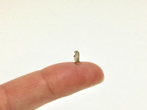 Lontra em miniatura feita de argila