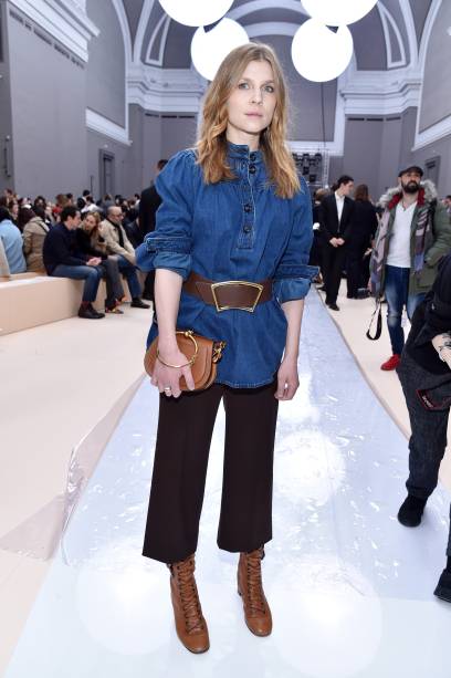 Clémence Poésy no desfile da Chloé