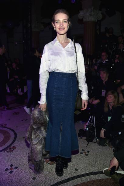 Natalia Vodianova no desfile da Stella McCartney