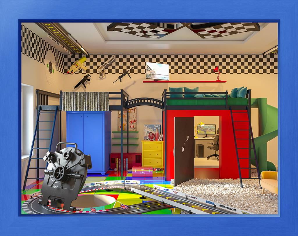 Quarto infantil dos sonhos em 3D – Inglaterra Quarto infantil dos sonhos em 3D – Inglaterra