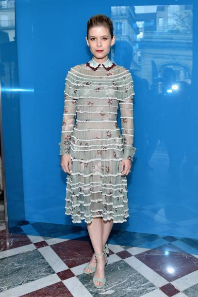 Kate Mara no desfile da Valentino