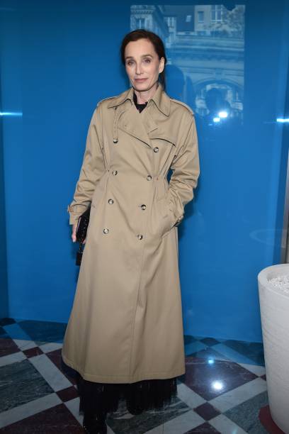 Kristin Scott Thomas no desfile da Valentino