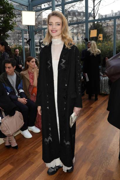 Natalia Vodianova no desfile da Valentino