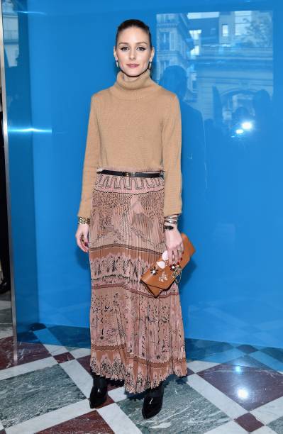 Olivia Palermo no desfile da Valentino