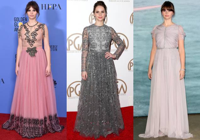 <strong>Felicity Jones // saia fluida e volumosa </strong>- dona de uma beleza delicada, a britânica curte vestidos <em>girlie</em>. <strong>Felicity Jones // saia fluida e volumosa </strong>- dona de uma beleza delicada, a britânica curte vestidos <em>girlie</em>.