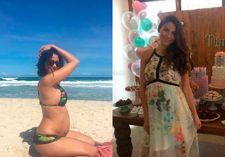 <strong>Nina</strong>, filha de Carol Castro e Felipe Prazeres e filha de Mel Fronckowiak e Rodrigo Santoro