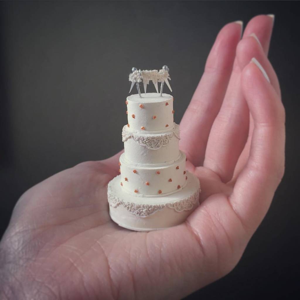Miniaturas de bolo de casamento são a nova sensação entre noivos