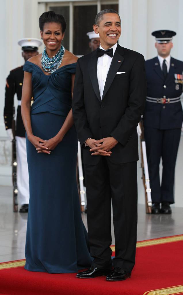 Vestido: Marchesa // Evento: Jantar para o primeiro-ministro britânico // Data: 14.03.12 Vestido: Marchesa // Evento: Jantar para o primeiro-ministro britânico // Data: 14.03.12