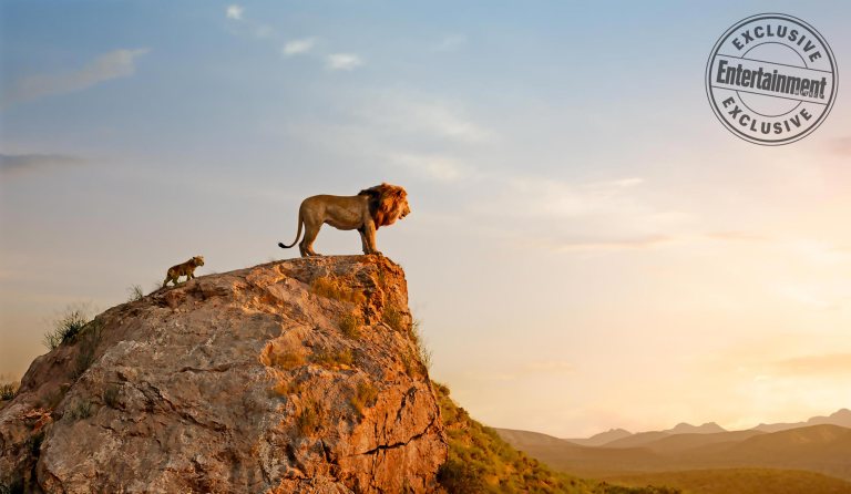 Simba e Mufasa em 'O Rei Leão'