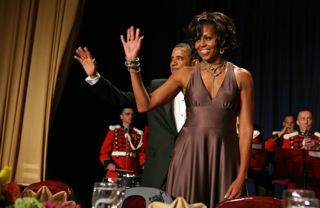 Vestido: Halston // Evento: Jantar da White House Correspondent's Association // Data: 30.04.11