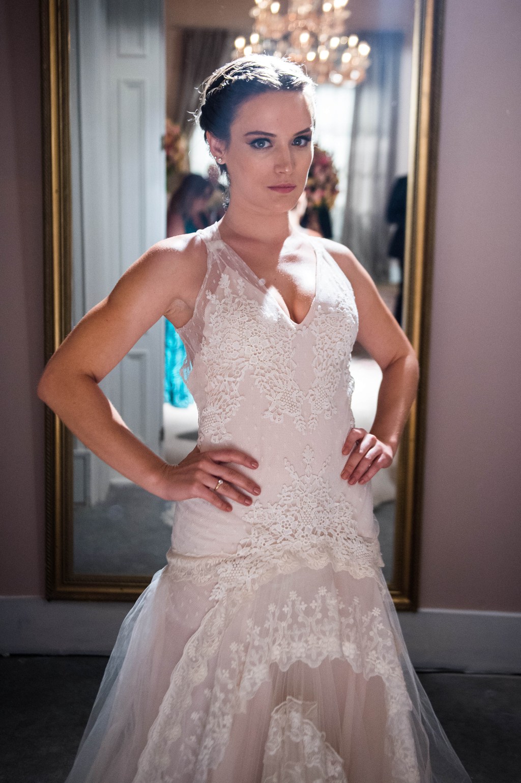 Vestido de noiva de Clara, em "O Outro Lado do Paraíso"
