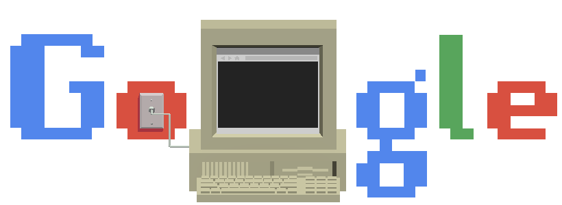 Doodle aniversário 30 anos Rede Mundial de Computadores