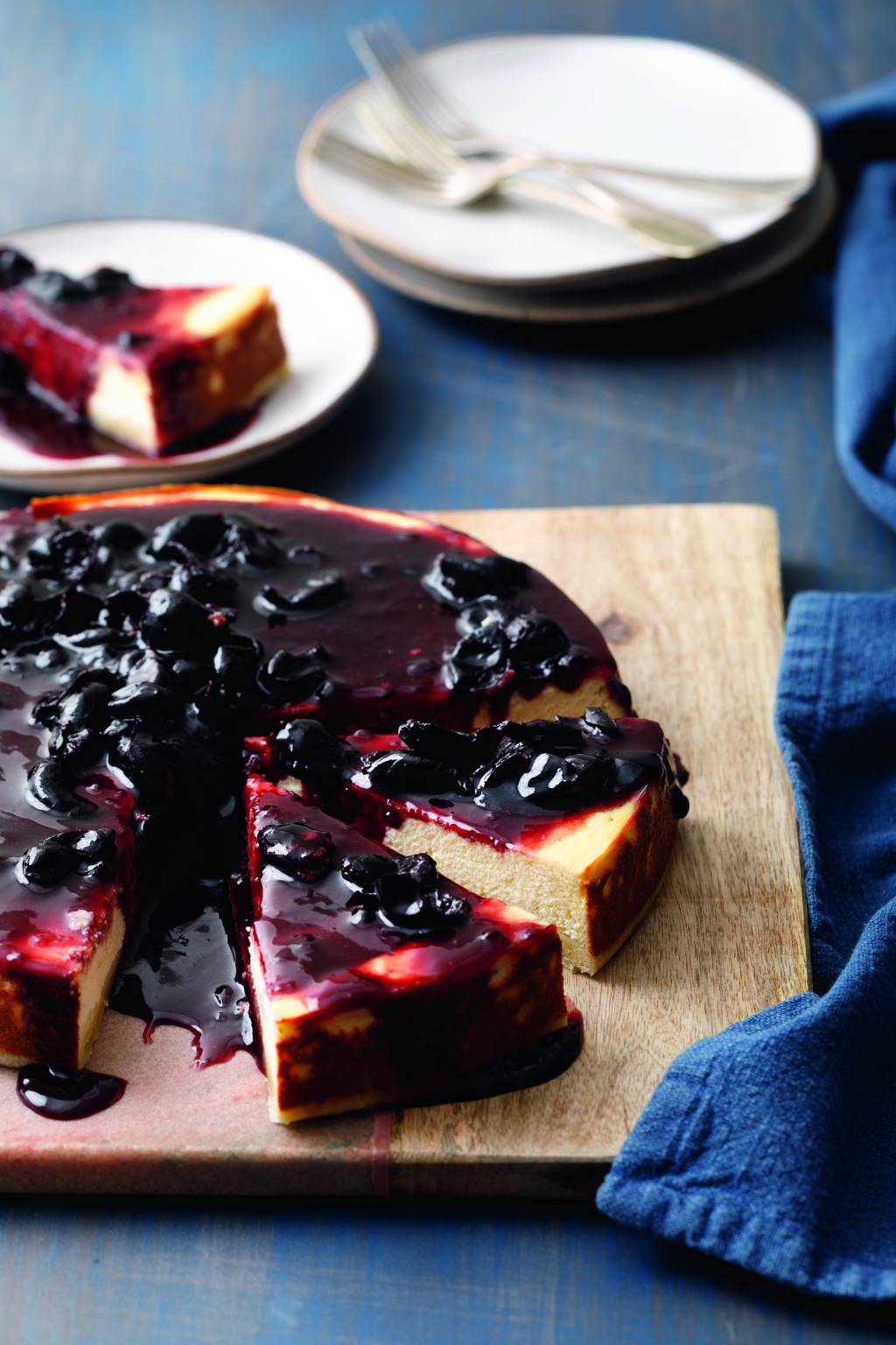 Torta de ricota com passas de jabuticaba