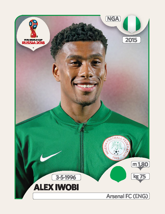 4 Alexander Iwobi – NIGÉRIA