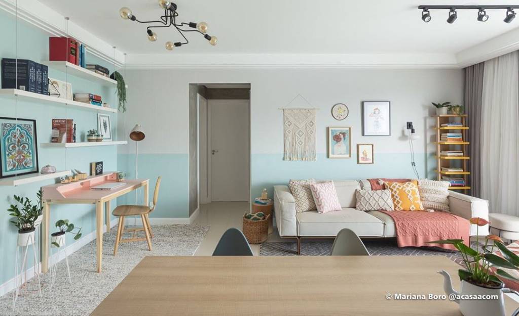 parede bicolor pintura duas cores @ticitieppo parede bicolor pintura duas cores @ticitieppo