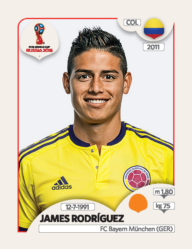 5 James Rodriguez – COLÔMBIA