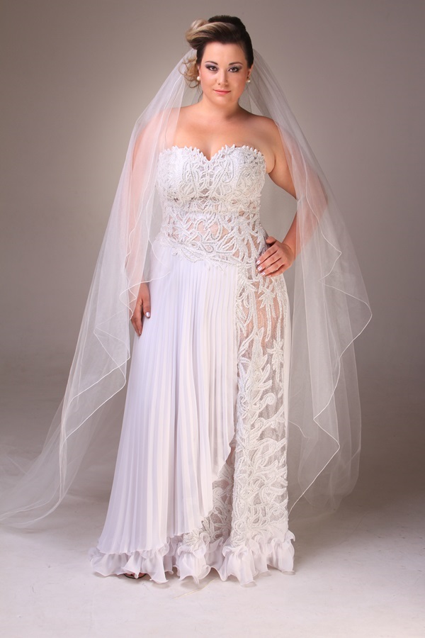 Vestidos de noiva plus size 6-16