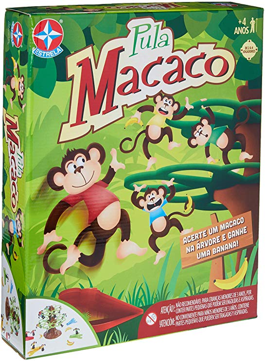 Jogo do Macaquinho Divertido Pula Macaco para mais de 2 Jogadores