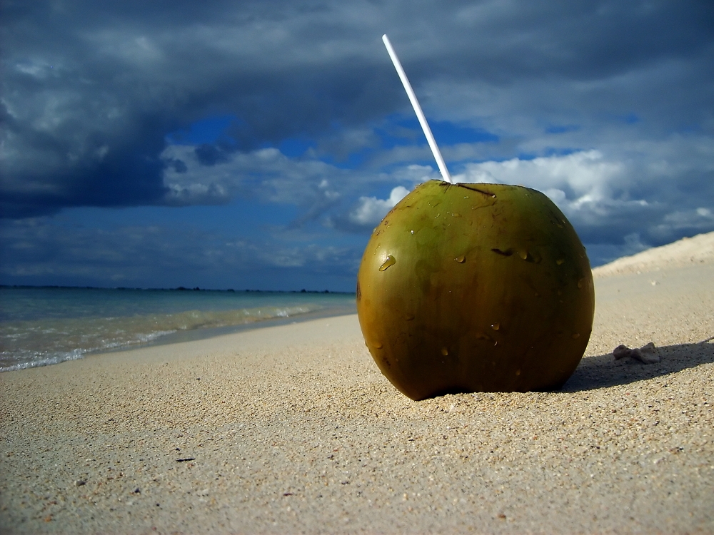 A dieta das cápsulas de cártamo e água de coco