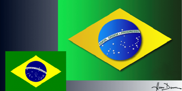 bandeira do brasil por hans donner
