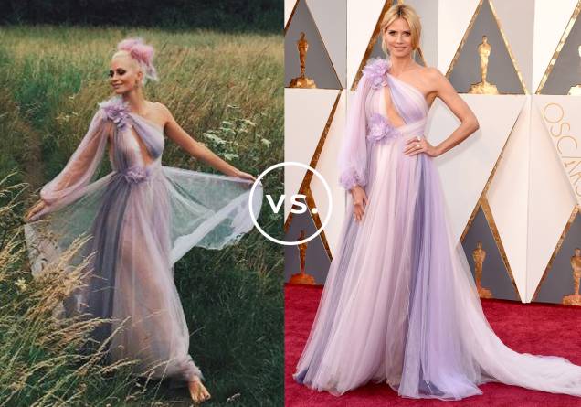 <strong>Poppy Delevingne</strong> e <strong>Heidi Klum</strong> vestem <strong>Marchesa</strong>. O vestido volumoso, mas leve - graças às várias camadas de tule -, é uma escolha acertada tanto para um evento diurno no campo, como mostra a fashionista britânica, quanto para o tapete vermelho, vide a apresentadora alemã no Oscar. Para oferecer uma pitada de ousadia, a maquiagem pesada foi a aposta de Poppy; já Heidi preferiu ser fiel à linha romântica da peça e investiu em beleza discreta. <strong>Poppy Delevingne</strong> e <strong>Heidi Klum</strong> vestem <strong>Marchesa</strong>. O vestido volumoso, mas leve - graças às várias camadas de tule -, é uma escolha acertada tanto para um evento diurno no campo, como mostra a fashionista britânica, quanto para o tapete vermelho, vide a apresentadora alemã no Oscar. Para oferecer uma pitada de ousadia, a maquiagem pesada foi a aposta de Poppy; já Heidi preferiu ser fiel à linha romântica da peça e investiu em beleza discreta.
