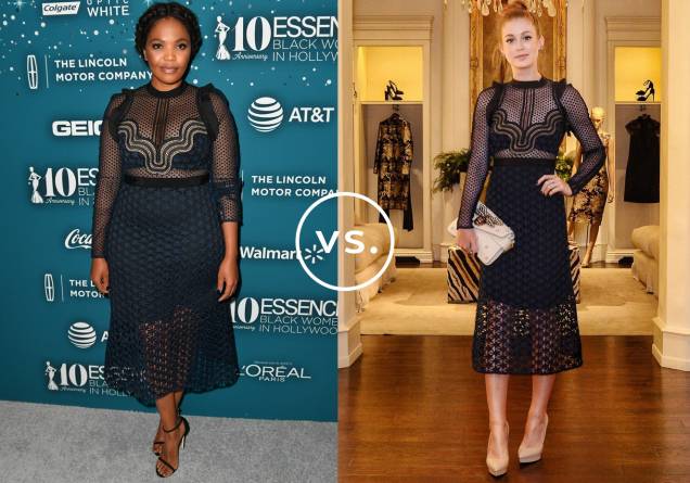 <strong>Terry Pheto </strong>e<strong> Marina Ruy Barbosa</strong> vestem <strong>Self-portrait</strong>. Apesar do tom sóbrio, o vestido da grife britânica passa longe do básico por causa dos vários detalhes - mix de texturas, aplicações de tecido nos ombros e transparências generosas. Para arrematar, a sul-africana selecionou sandálias delicadas e apostou em tiara de trança; já a brasileira foi de escarpins nude, coque podrinho e clutch trabalhada. <strong>Terry Pheto </strong>e<strong> Marina Ruy Barbosa</strong> vestem <strong>Self-portrait</strong>. Apesar do tom sóbrio, o vestido da grife britânica passa longe do básico por causa dos vários detalhes - mix de texturas, aplicações de tecido nos ombros e transparências generosas. Para arrematar, a sul-africana selecionou sandálias delicadas e apostou em tiara de trança; já a brasileira foi de escarpins nude, coque podrinho e clutch trabalhada.