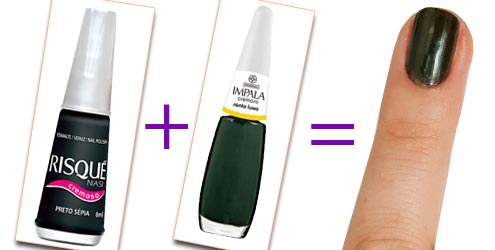 Misturas de esmaltes: crie sua própria cor!