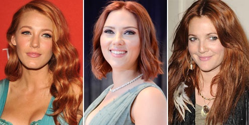 A moda dos cabelos vermelhos
