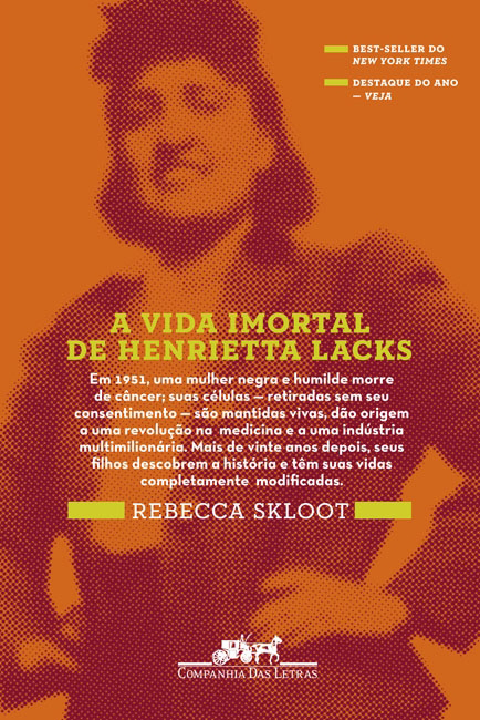 Capa do Livro "A Vida Imortal de Henrietta Lacks"