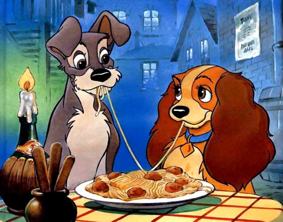Disney libera pôster perfeito com cena clássica de “A Dama e o Vagabundo”