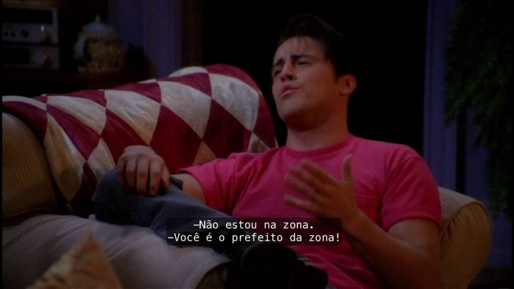 Cena da série Friends sobre friendzone