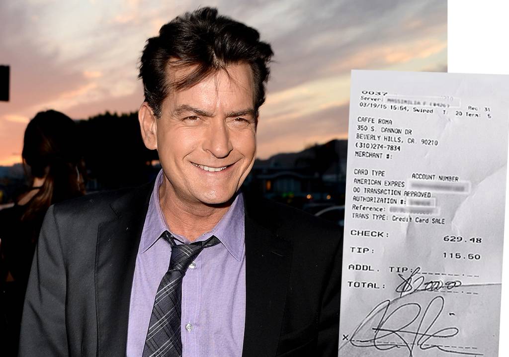 As maiores gorjetas dadas por famosos