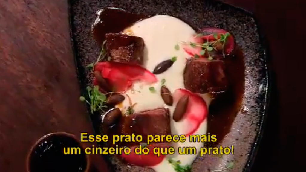Eliminado do ‘MasterChef Profissionais’ tem prato comparado a cinzeiro