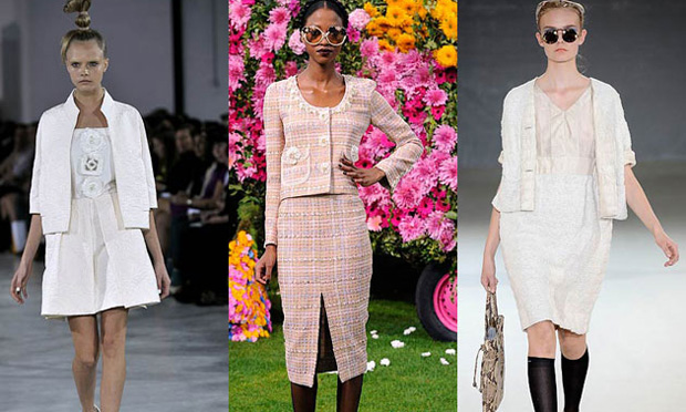 Tailleur: estilistas revisitam o clássico Chanel Tailleur: estilistas revisitam o clássico Chanel