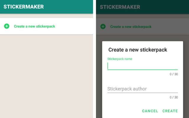 Prints do programa “Sticker Maker” Prints do programa “Sticker Maker”