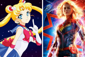 Sailor Moon e Capitã Marvel