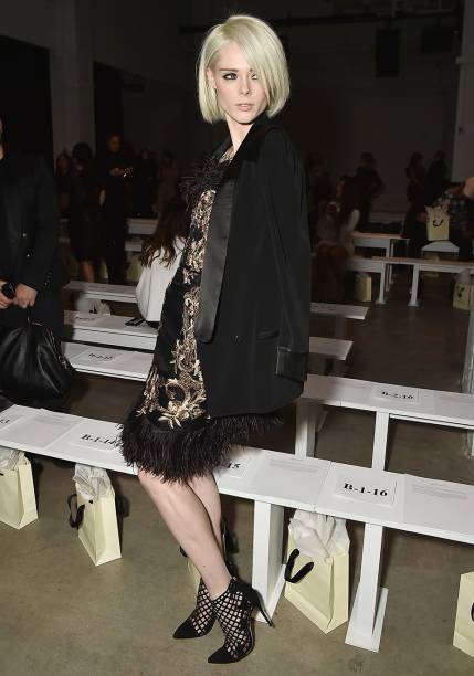 Coco Rocha no desfile da Marchesa