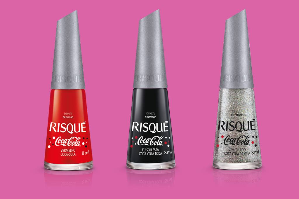 Risqué lança seis novos esmaltes lindinhos em parceria com a Coca-Cola