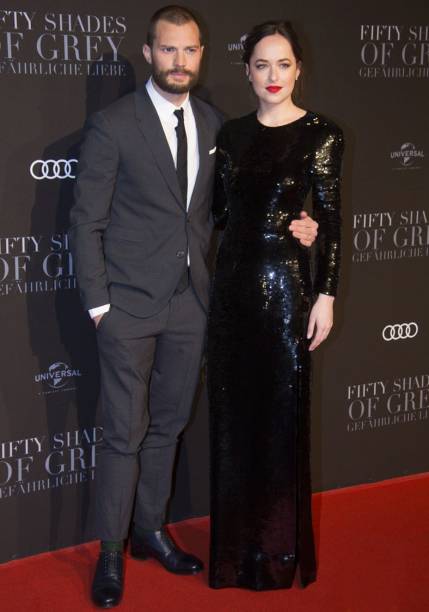 <strong>Jamie Dornan</strong><span> e </span><strong>Dakota Johnson </strong>em Hamburgo.